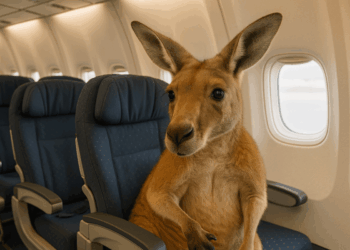 Donna cerca di salire sull’aereo con un canguro “da supporto emotivo”: il video fa il giro del web