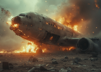 Tragedia nei cieli: velivolo con 128 persone si schianta e prende fuoco